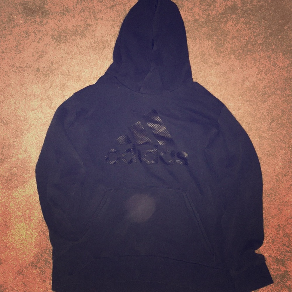 All black adidas hoodie